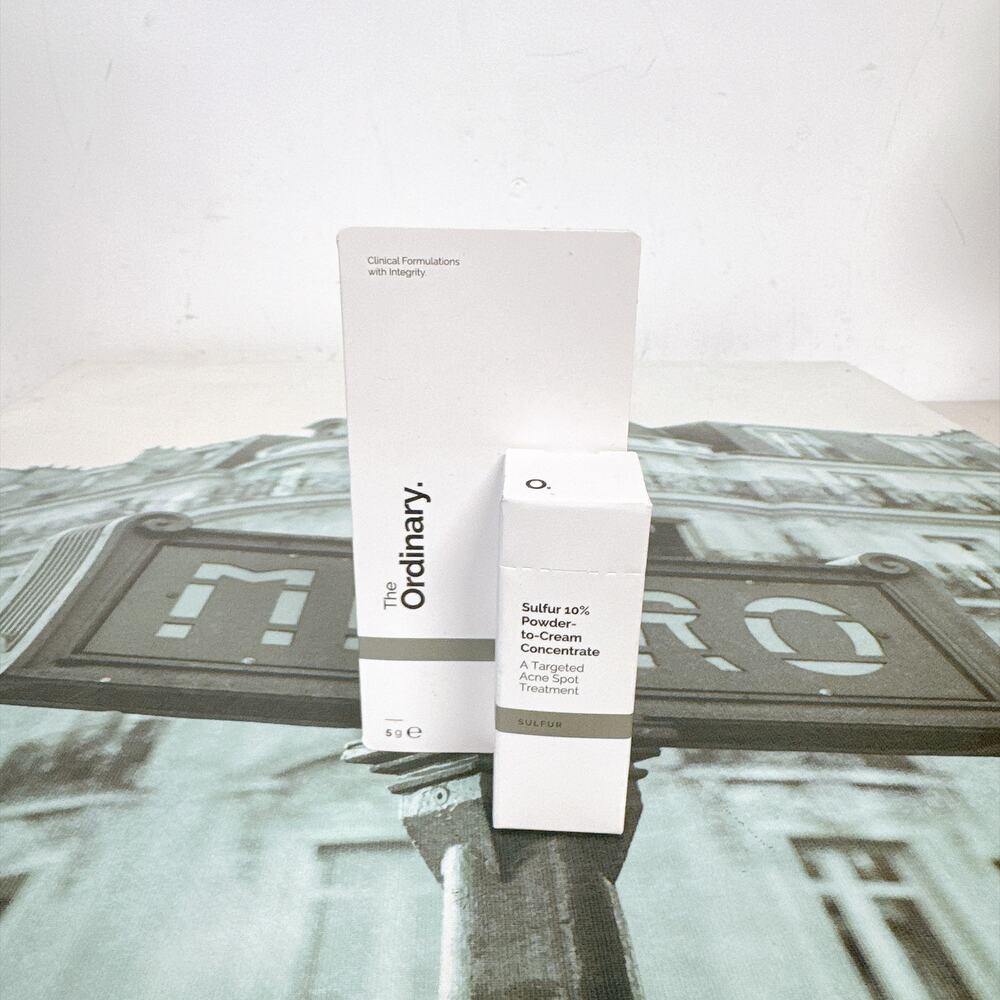 The Ordinary 10% Sulfur Powder-to-Cream Acne Spot Treatment 5g Blemish Reducer